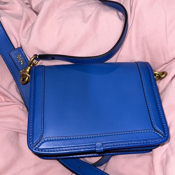 Coach Blue Leather Women's Bag - Picture 3 of 5